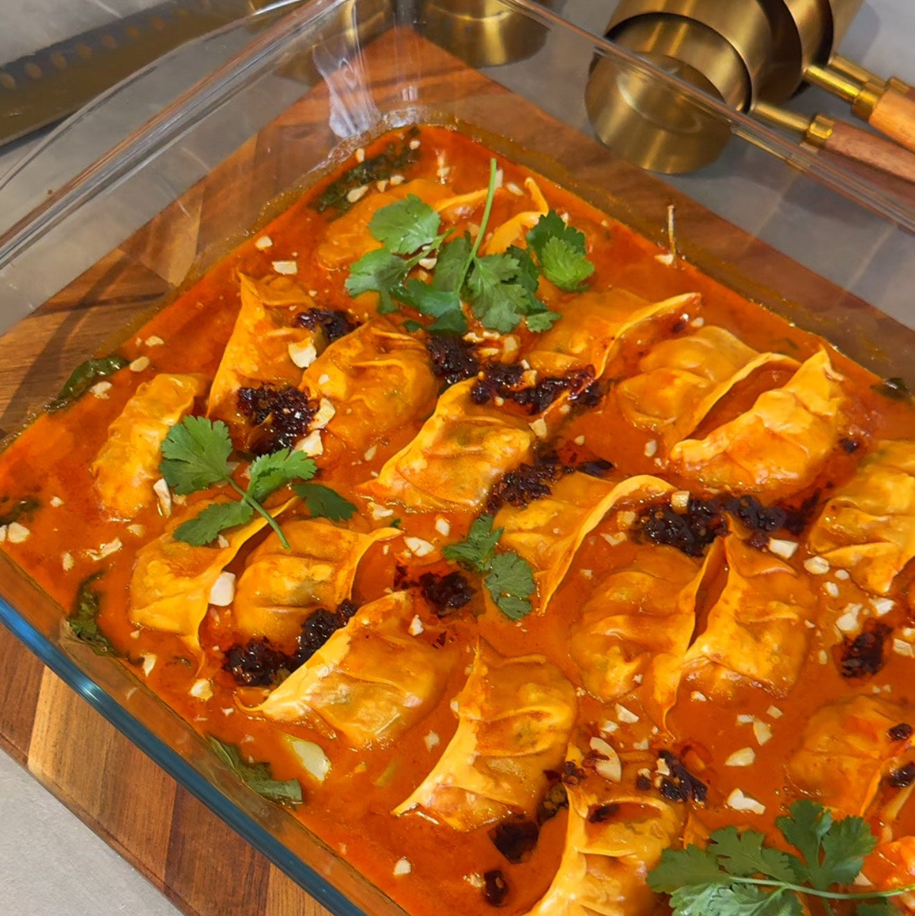 SPICY MANGO AND COCONUT PRAWN GYOZAS - DIGITAL RECIPE